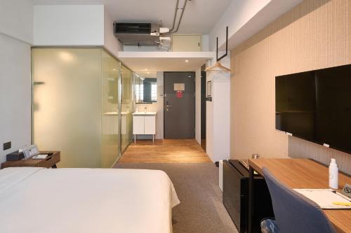 1 double bed