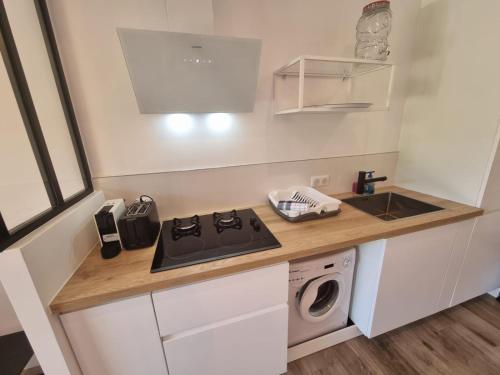 Konyha, Les Marines, Castello Rosso vue mer - Accès plage à pied (Les Marines, Castello Rosso vue mer - Acces plage a pied) in Casaglione