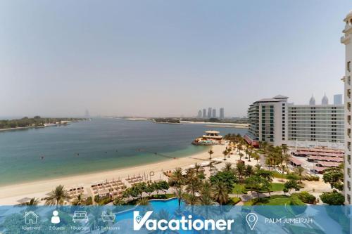 Vacationer Holiday Homes I Chic 1 Bed with Sea Views l Beach Access on The Palm, Dubaï