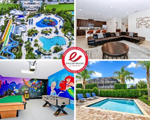 Enchanting Home Near Disney With Game And Themed Rooms With Waterpark & Resort Access At Encore Resorts Reunion - 7403Mr