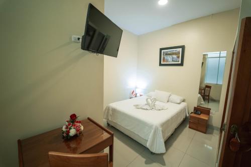 1 double bed