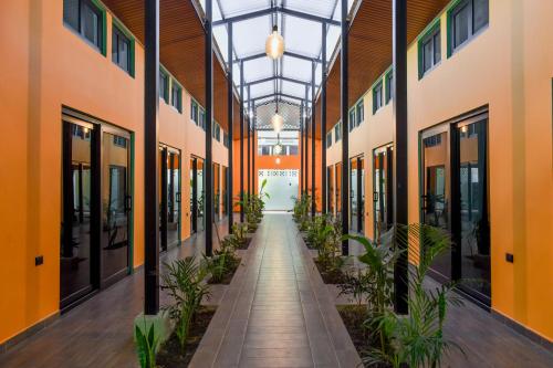 A szálláshely kívülről, Greengos Hotel in Lanquin