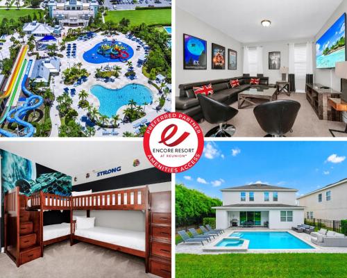 Marvelous Home With Private Pool And Waterpark & Resort Access Near Disney At Encore Resorts Reunion - 7464Mr image