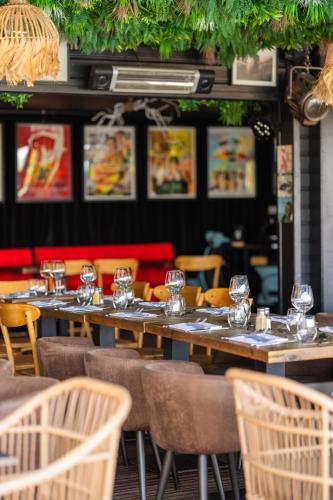 Les Terrasses de Saumur - Hotel & Appartements - Restaurant & Spa (Logis) - 레스토랑