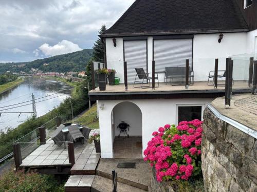 Elbblick große Loftwohnung in Königstein Sächsische Schweiz, Deutschland