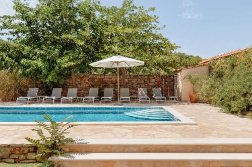 Peldbaseins, Villa Estelle, Hvar Island in Vrbanj