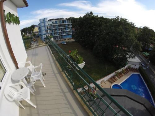 Erkély/terasz, Hotel Lotos in Kiten