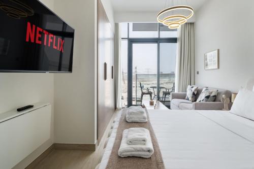 Stylish Studio Apartment In Azizi Riviera One, Dubaj (zdjęcie 3)