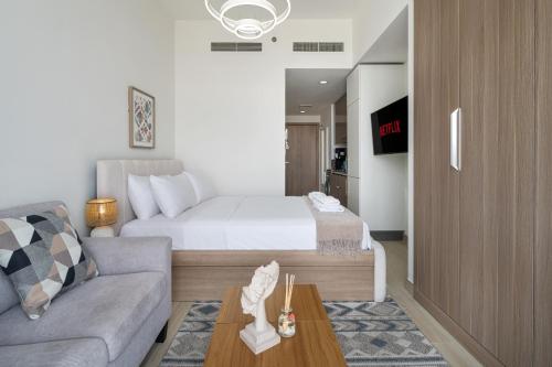 Stylish Studio Apartment In Azizi Riviera One, Dubaj (zdjęcie 6)