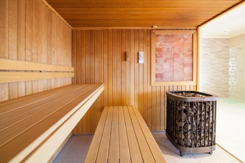 Sauna, Eden Resort & Spa in Mjelno