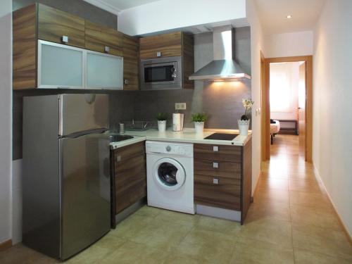 廚房, Apartamentos Amanecer JC1 in 埃斯頻那爾多