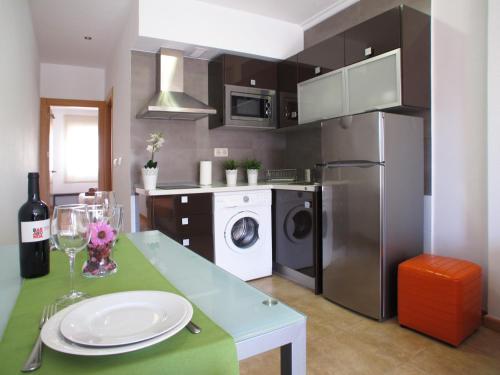 廚房, Apartamentos Amanecer JC1 in 埃斯頻那爾多