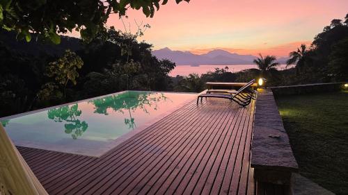 Kilátás, Mirante do Leo - Casa com Piscina Aquecida e Loft Exclusivo com Vista para o Mar in Praia do Puruba