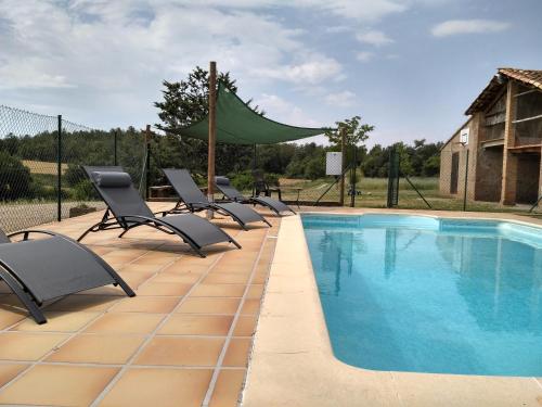 Úszómedence, Casa Rural Sant Joan in Olius
