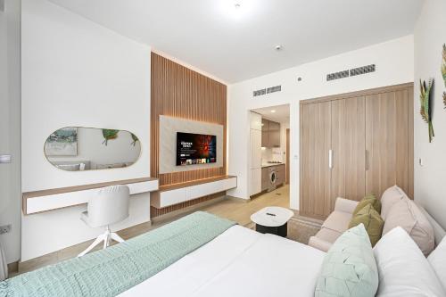 Sophisticated Brand New Vibrant Studio l Meydan l Huge Balcony, Dubai (foto 2)