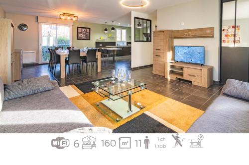 Santa Monica, maison individuelle, 6ch, parking - Location saisonnière - Cormontreuil
