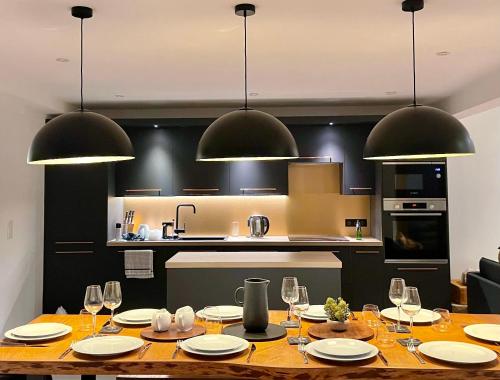 Kitchen, La Chaumine - Beautiful & Stylish 2 Floor Apartment With Terrace near Restaurant Le Petit Coq