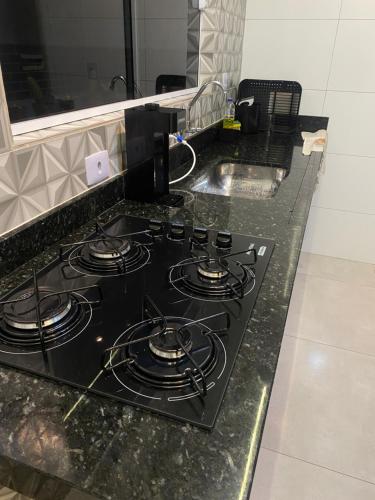 ห้องครัว, Casa em condomínio 400m da praia (Casa em condominio 400m da praia) in มารากานา