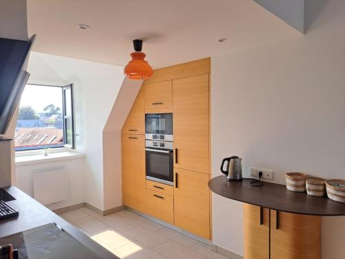 Konyha, Loft d'architecte - vue sur port et deco vintage in Paimpol