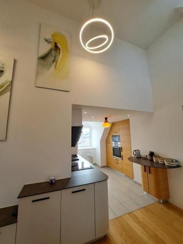 Konyha, Loft d'architecte - vue sur port et deco vintage in Paimpol