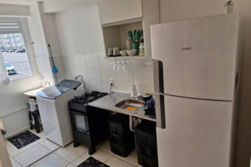 Kitchen, Apartamento ha 10 minutos da Praia do Pontal in Vargem Grande