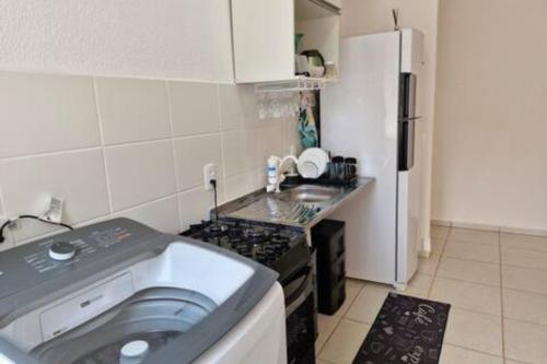 Kitchen, Apartamento ha 10 minutos da Praia do Pontal in Vargem Grande