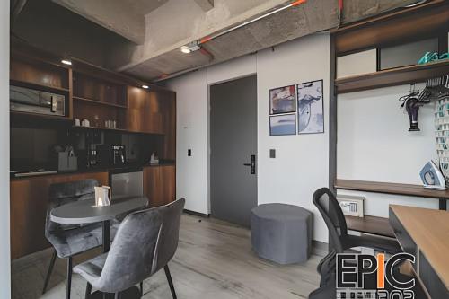 주방, Epic Suite 302 Deluxe Aeropuerto in 올림피카