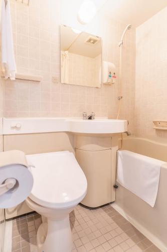 Bathroom, Front Desk-less Fitness Hotel Iroha in Kishiwada