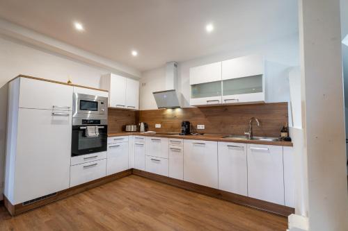 廚房, Ferienwohnung im Rentmeisterhaus an der Burg in 貝瓦倫根