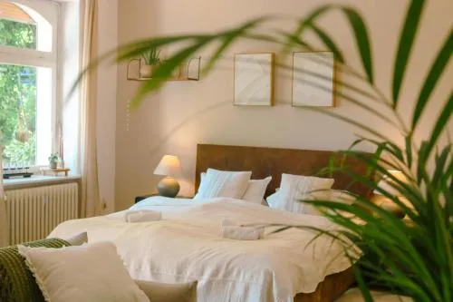 Big-size Bett Gartenapartment in Kassel, Deutschland