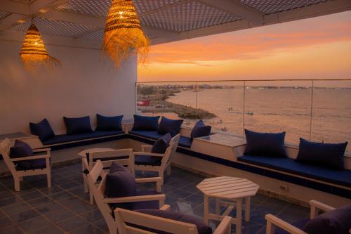 Balkon/Terrasse, Hôtel Al Jazira Mahdia (Hotel Al Jazira Mahdia) in Mahdia