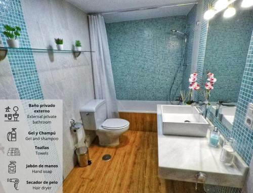 Panorama Córdoba Center, baño privado externo a la habitación, Córdoba (fotografie 4)