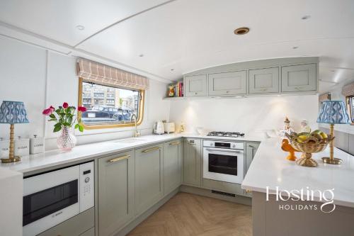 The Opal - Luxury 2-Bed Houseboat, Londyn (zdjęcie 8)