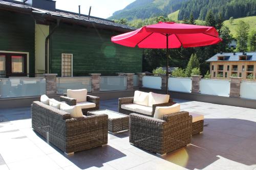 Terraza/balcón, Pension Michael in Saalbach