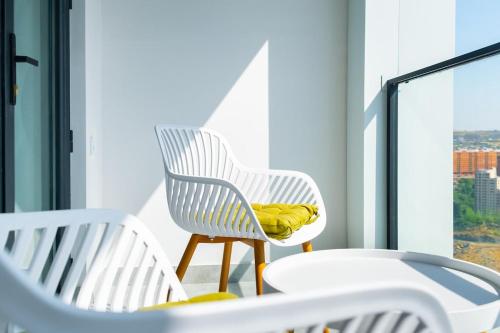 Erkély/terasz, Apartment KeyGo#0180 with a view of Yerevan in Kanaker-Zeytun