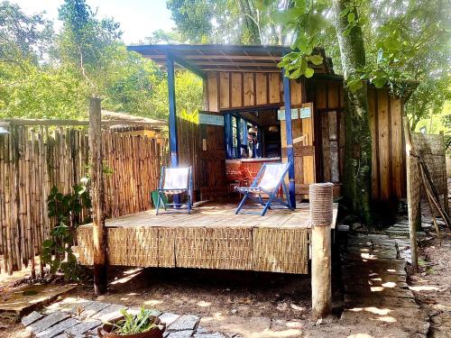 Chalé Pau D’Alho - Pé na Areia - Curral, Ilhabela (Chale Pau D’Alho - Pe na Areia - Curral, Ilhabela) in หาดกูร์รัล