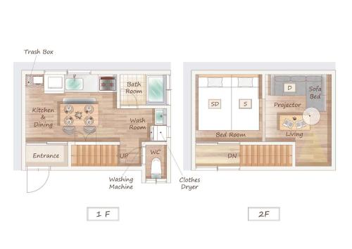 Japan Tokyo Ueno Ikebukuro private house 5Ppl 3Bed 37m2 for Family
