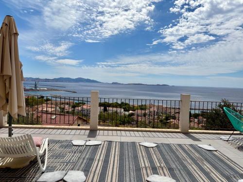 Superbe terrasse avec vue panoramique sur la mer, Marsella (foto 9)