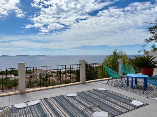 Superbe terrasse avec vue panoramique sur la mer, Marsella (foto 11)