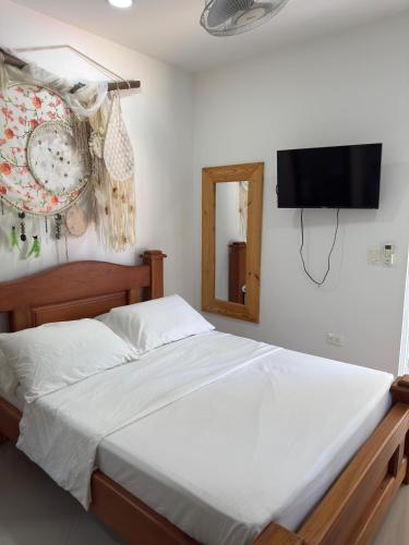 1 double bed