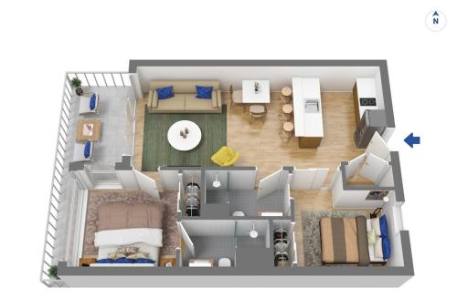 Spacious 2-Bedroom, 2-Bathroom Apartment in Epsom, Auckland (fotografie 6)