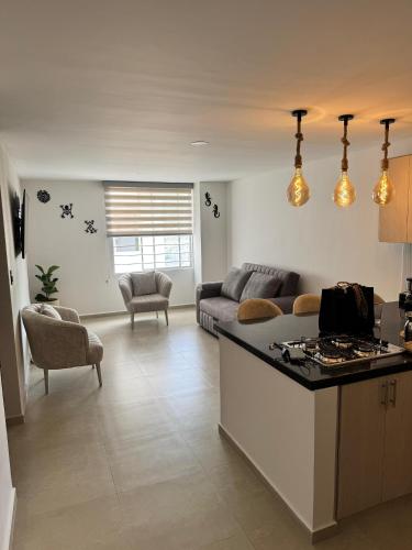 주방, Apartamento vacacional San Gil in 산 힐