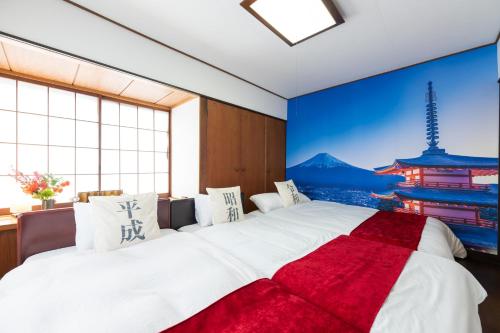 東京駅まで30分 日本の囲炉裏 1棟貸切 16名 130平米 2バスルーム パノラマビュー 桜 富士山