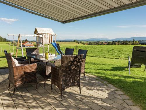 Balkons/terase, Tolles Bauernhaus im Allgaeu mit Alpenblick in Ingenried