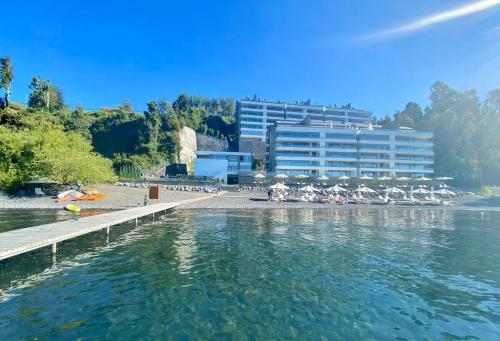 Panoramic View Lake Shore