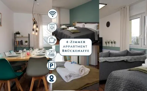 Large 4 bedroom apartment for up to 10 people with 96sqm in the south of Heidelberg in Heidelberg, Deutschland