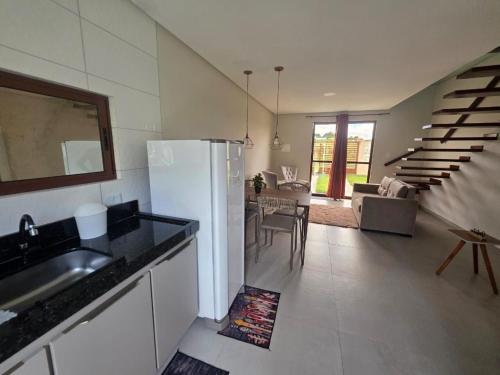 廚房, Chalé Recanto da Serra (Chale Recanto da Serra) in 巴拿尼拉斯