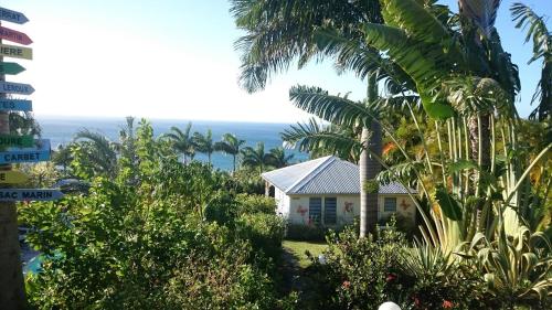 Vrt, Bungalow Carambole - Bleu des Iles vue mer in Deshaies