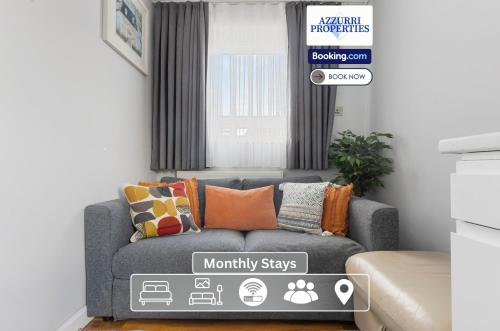 3 Bedroom Monthly Stays Apt at Juliet House By Azzurri Properties Short Lets & Serviced Accommodation Hoxton With WiFi, Londyn
