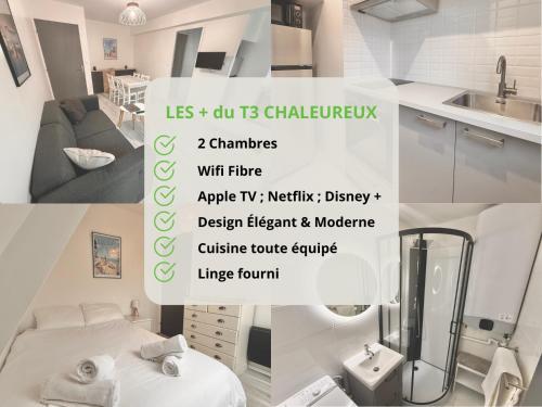 2 Bedrooms Seaside, Wifi & Linen, Equipped Kitchen in Villers-sur-Mer